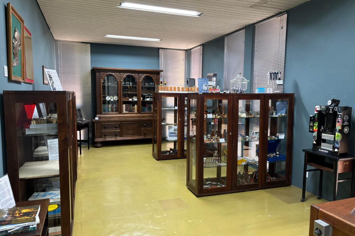 Sala de exposição do Museu Paranaense de Ciências Forenses